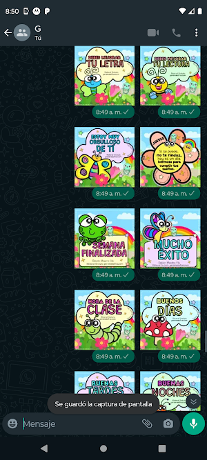 Stickers para calificar tareas Screenshot 3