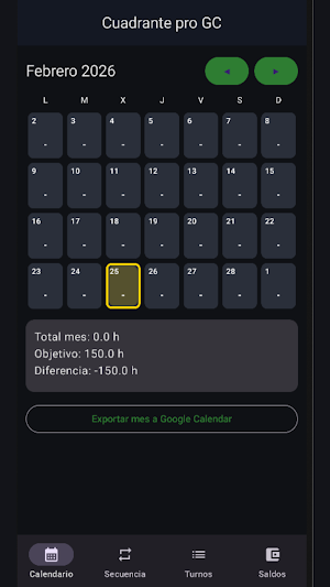 Cuadrante pro GC Screenshot 0