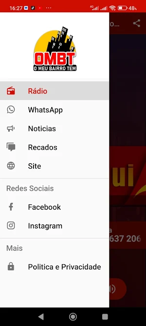 Rádio OMBT o  Meu Bairro Tem Screenshot 1