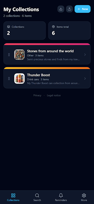 Sammel-App – Collection Screenshot 0