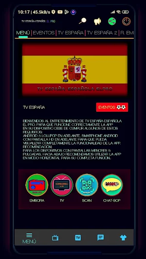 Tv España-Española EL PRO Screenshot 1