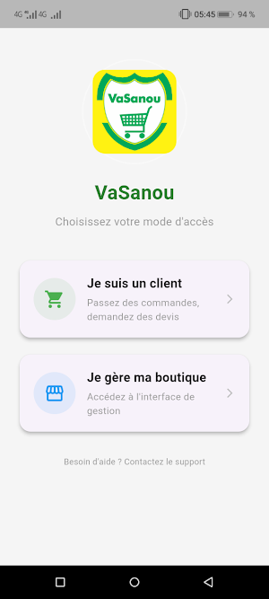 VaSanou - Stock et Vente Screenshot 0