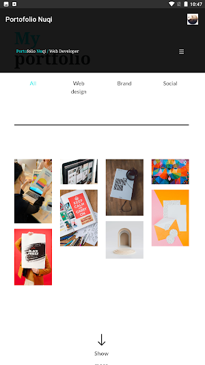 Portofolio Nuqi Screenshot 1