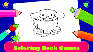 Cinnamoroll : Coloring Book Screenshot 2
