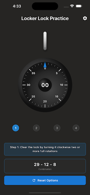 Locker Lock Practice Screenshot 0
