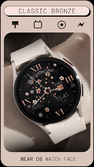 Classic Flowers watch face Screenshot 1
