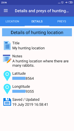 GPS Hunting Tracker Screenshot 1