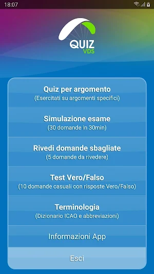 VDS Quiz - Parapendio Screenshot 0