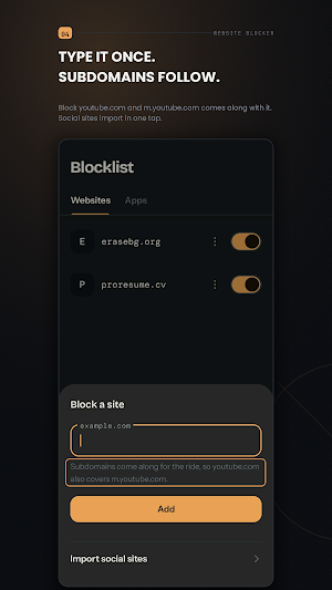 Website Blocker Screenshot 3