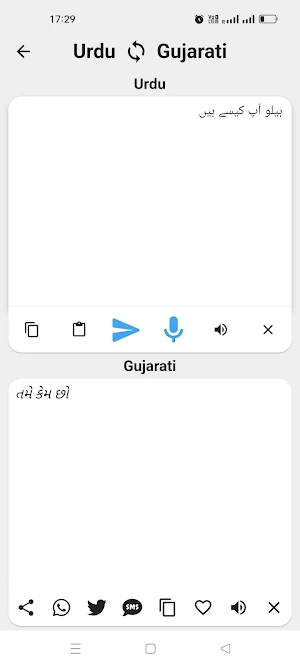 Urdu To Gujarati Translator Screenshot 1