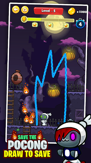 Save Pocong : Draw Line Screenshot 2