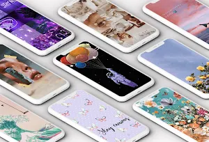 Aesthetic Wallpaper - Cute Girly Wallpaper Screenshot 0