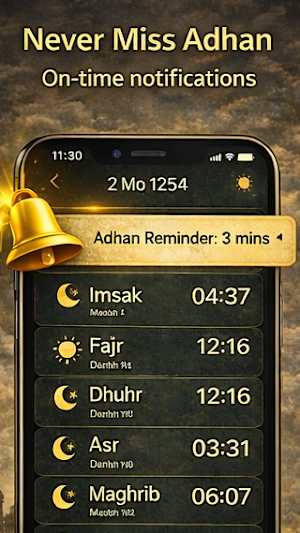 Prayer Times & Adhan Pro Screenshot 1