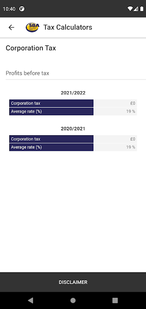 SBA Accountants Screenshot 3