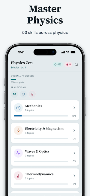 Physics Zen: Practice Problems Screenshot 0
