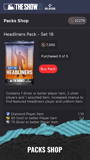 MLB The Show 21 Companion App Screenshot 1