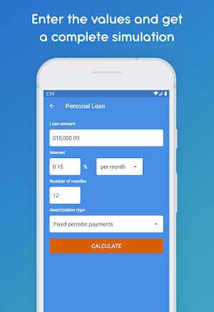 CredCalc - Simulate Loans and Financing Screenshot 1