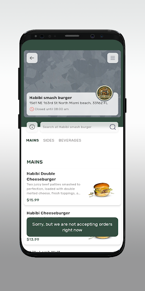Habibi smash burger Screenshot 2