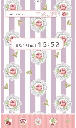 -Lavender Rose-Theme +HOME Screenshot 0