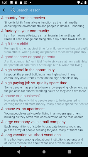 English Essays Screenshot 2