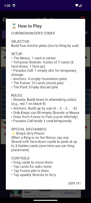 PG Chronomancer's Codex Screenshot 2