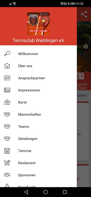 Tennisclub Waiblingen e.V. Screenshot 2