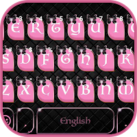 Pink Black Keyboard Theme