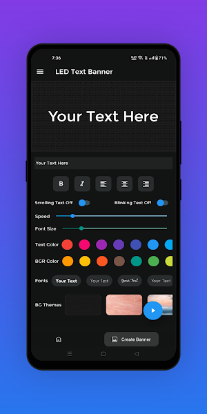 LED Text Banner: Text Scroller Screenshot 2