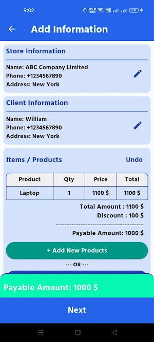 Invoice Maker - PDF & Image Screenshot 1