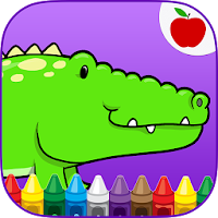 Reptiles Coloring Book & Game