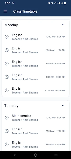 Pragati School Parent App Screenshot 2