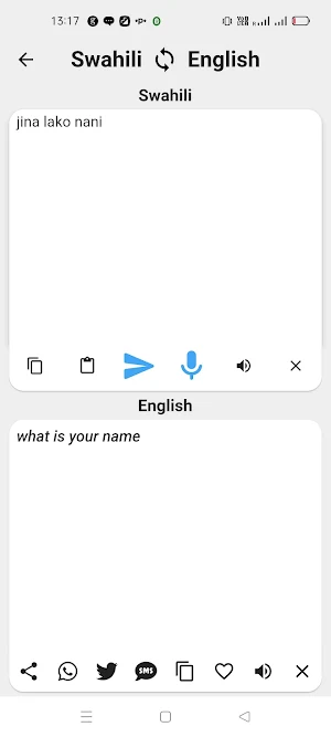 Swahili To English Translator Screenshot 1
