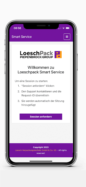 Loeschpack Smart Service Screenshot 2