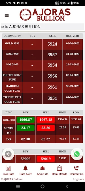 AJORAS Bullion Screenshot 0