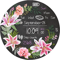 BFF96- Blackboard Art Lily