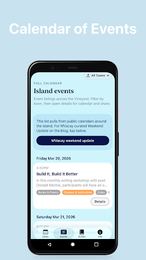 MVacay Events Screenshot 1