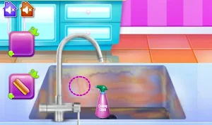 Princess Cleaning the House game Screenshot 3