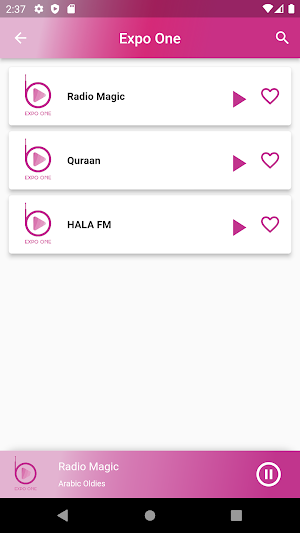 Expo One Radio Screenshot 1