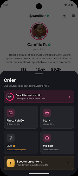 SosHotesse Screenshot 1