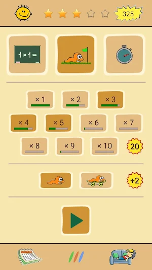 Multiplication table, 1x1 Screenshot 0