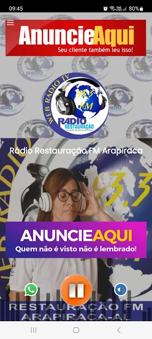 Rádio Restauração FM Arapiraca Screenshot 0