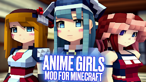 Anime Girls Mod for Minecraft Screenshot 0