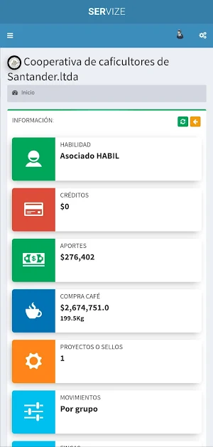 COOPSANTANDER Servize Screenshot 1