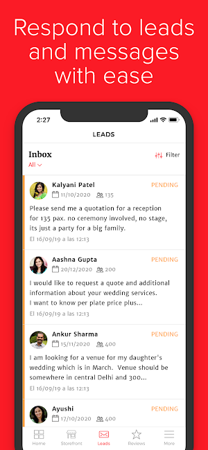 WeddingWire.in for business Screenshot 3