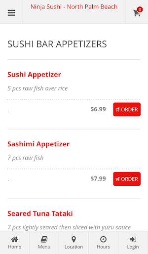 Ninja Sushi - North Palm Beach Screenshot 2