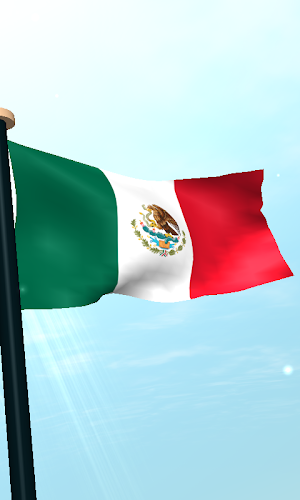 Mexico Flag 3D Free Wallpaper Screenshot 3