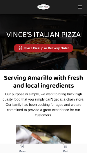 Vince's Italian Pizza Screenshot 0