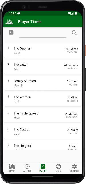Prayer Times Qibla Quran Screenshot 2