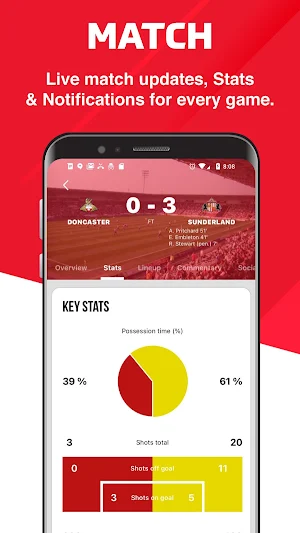 Roker Roar - Live Scores Screenshot 2