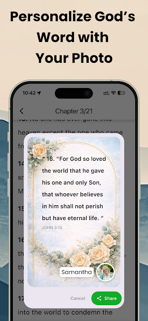 Snap & Share Bible Verse: Amen Screenshot 0
